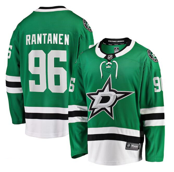 Men's Dallas Stars #96 Mikko Rantanen Green Home Stitched Hockey Jersey